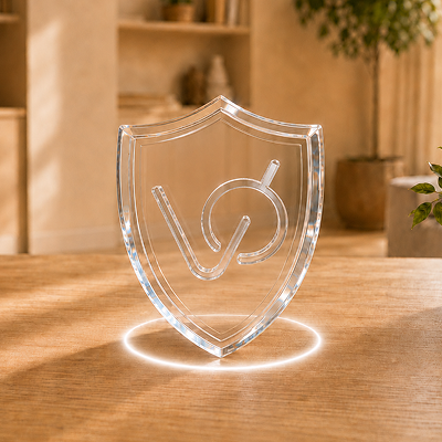 A Voicecan line mark on a warm product scene